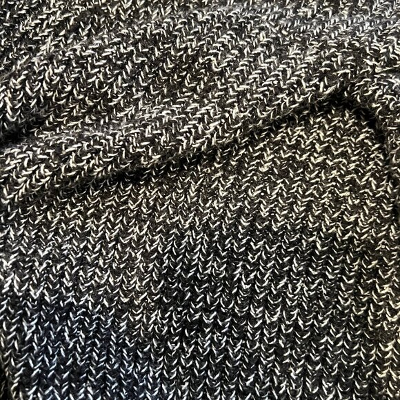 GAP Women Black and White 100% Cotton Textured Mockneck Sweater, XL - Picture 5 of 8